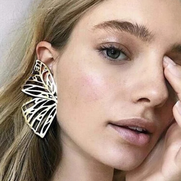 Nikkiwallflower Jewelry - *Lady* Butterfly Wing Earrings